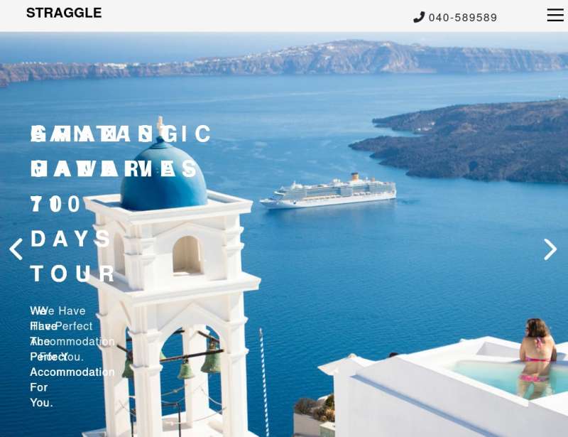 蓝色旅游度假预约网站bootstrap模板