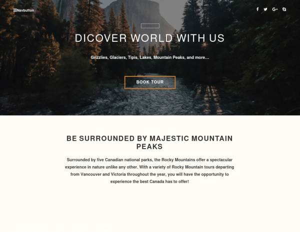 现代旅游服务公司html网站首页模板