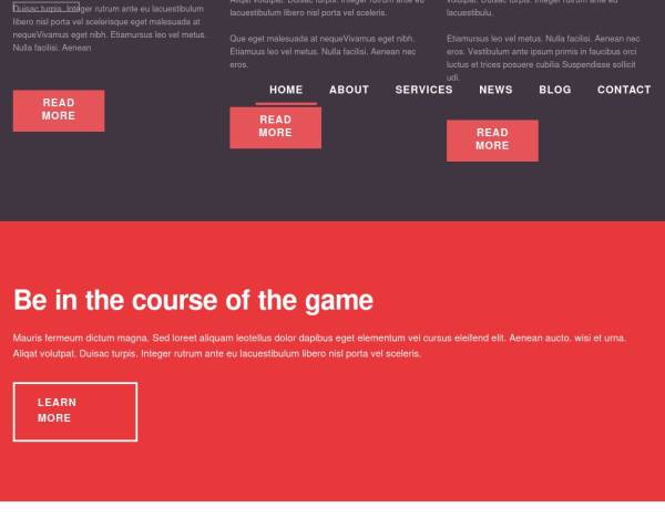 红色冰球运动俱乐部网站首页模板html