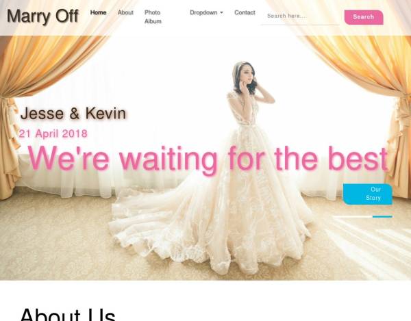 Bootstrap婚礼策划响应式网站前端模板