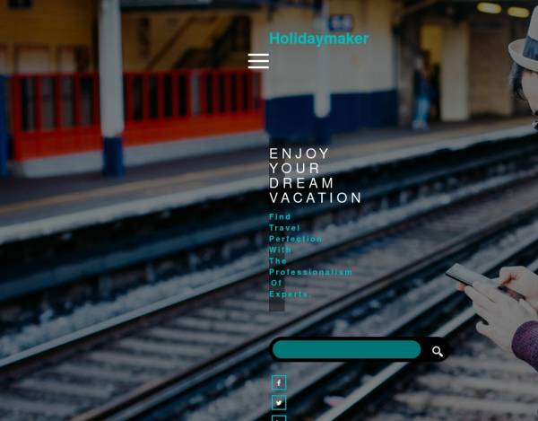 展示型旅游度假类网站bootstrap模板