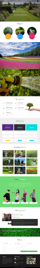 响应式园林绿化服务公司网站Bootstrap模板