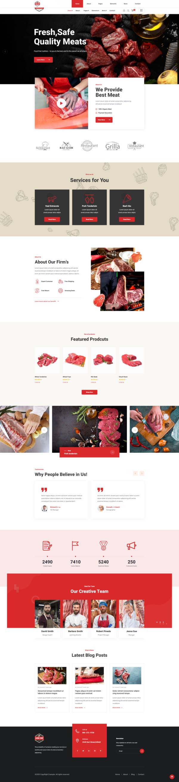 平台型生鲜电商网站设计，生鲜肉类网站模板