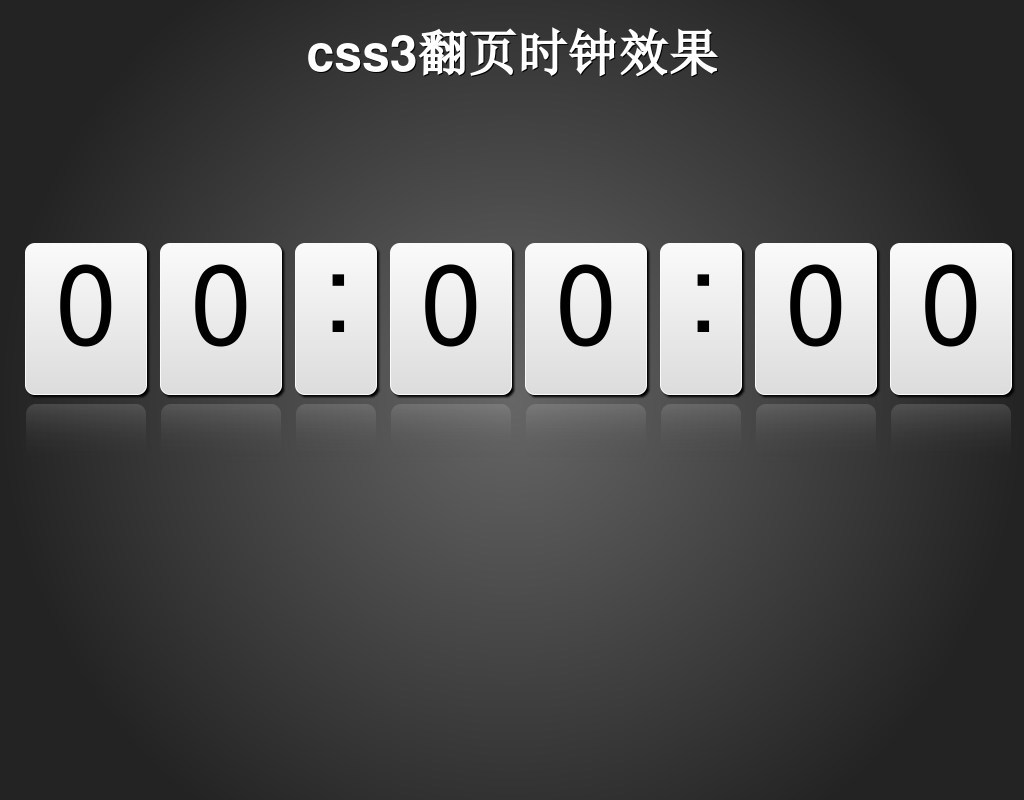 原生js Aui-core結(jié)合css3 transform屬性制作3D翻頁電子時(shí)鐘表