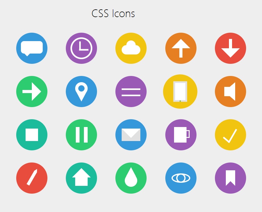 css圖標(biāo)代碼，簡單實(shí)用的網(wǎng)頁設(shè)計(jì)圖標(biāo)素材