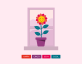 html網頁動畫特效代碼，多樣式花朵動畫素材