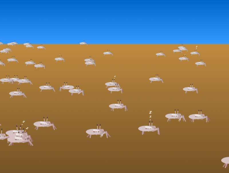 html5网页动画效果代码，螃蟹行走动图素材