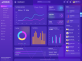 财务管理网站模板下载，紫色bootstrap管理界面