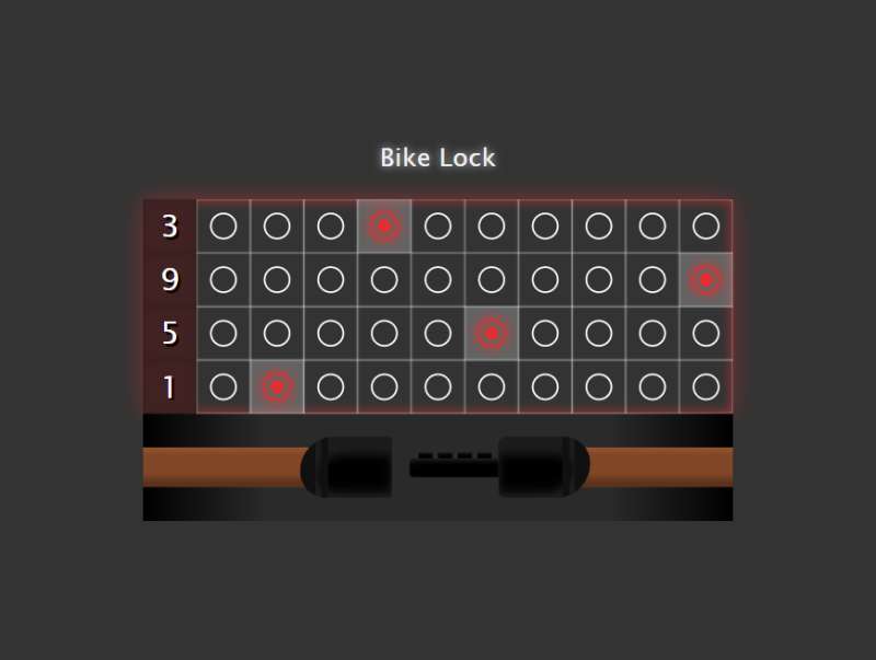 单选按钮代码，自行车锁创新设计素材