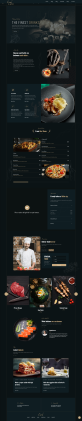 美食網頁設計模板分享，炫酷餐廳網站源代碼