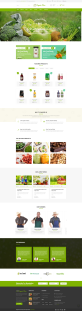 食品商城網站設計，有機食物網頁制作模板