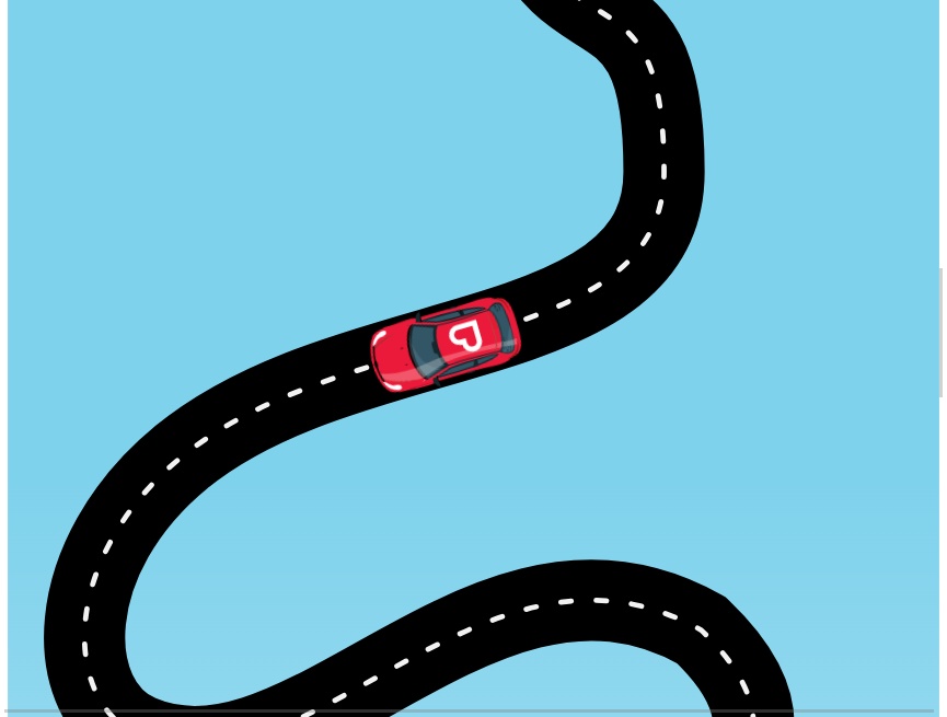 滾動(dòng)動(dòng)畫html，汽車穿越路徑動(dòng)態(tài)圖素材