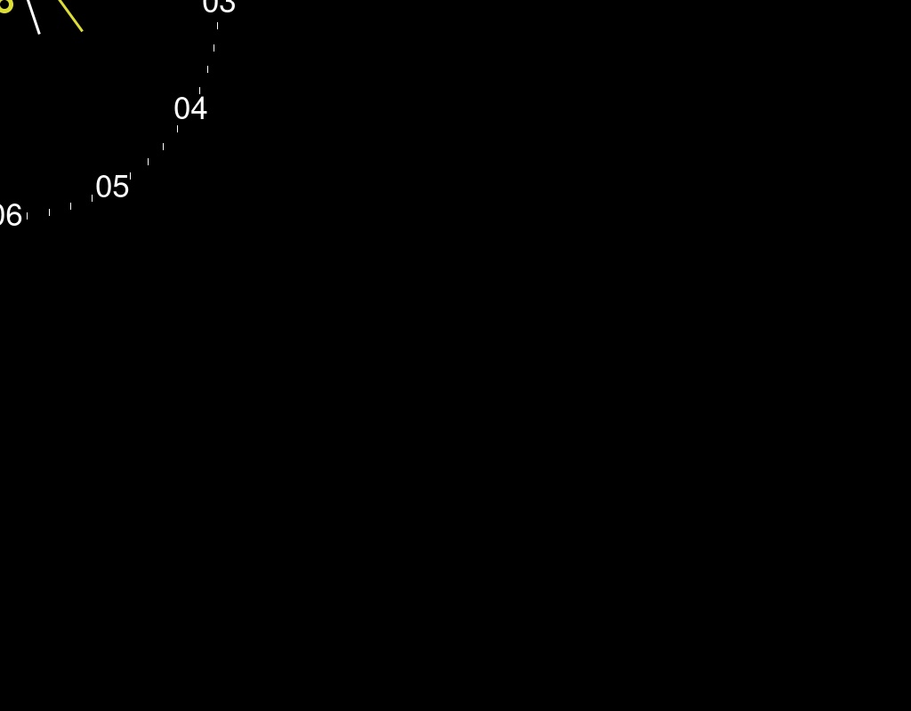 黑色酷炫css3數(shù)字時鐘特效