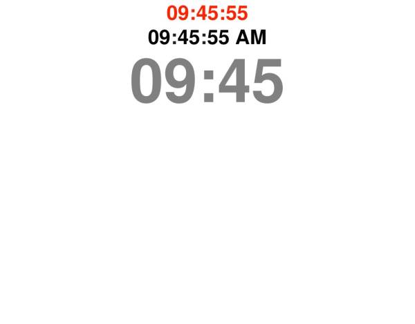 jquery 时钟插件制作3款简单的数字时钟表时分秒时钟走动