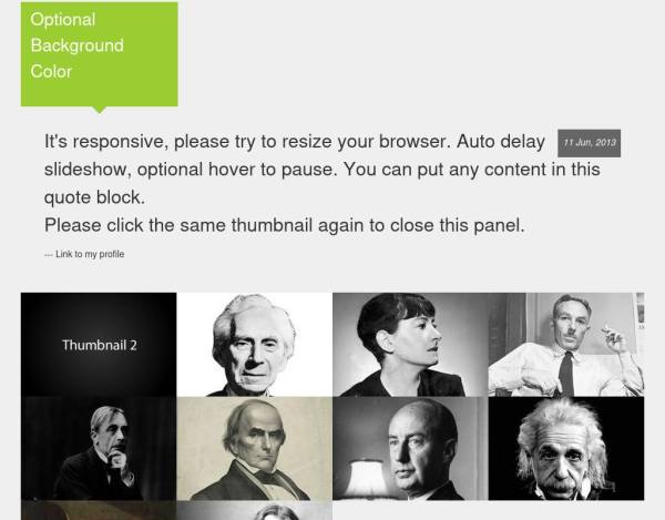 jQuery圖片內容展開收縮選項卡