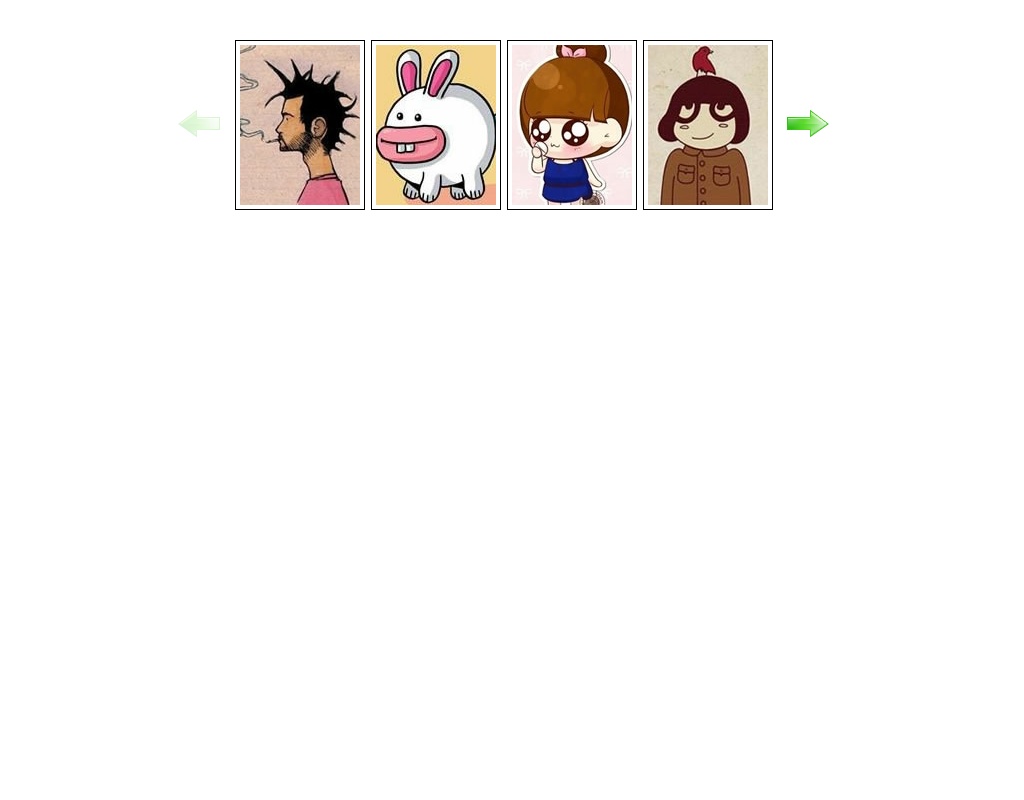 jquery簡(jiǎn)單的左右按鈕控制列表圖片淡入淡出效果代碼