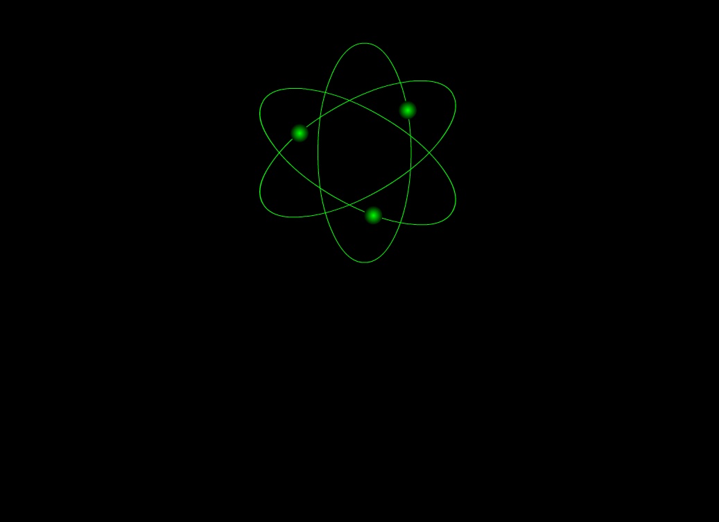 小圓球線條原子模型flash動畫下載