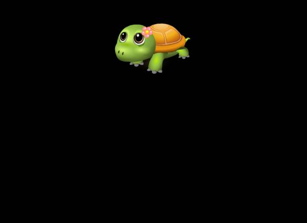 可爱乌龟爬行flash透明动画素材