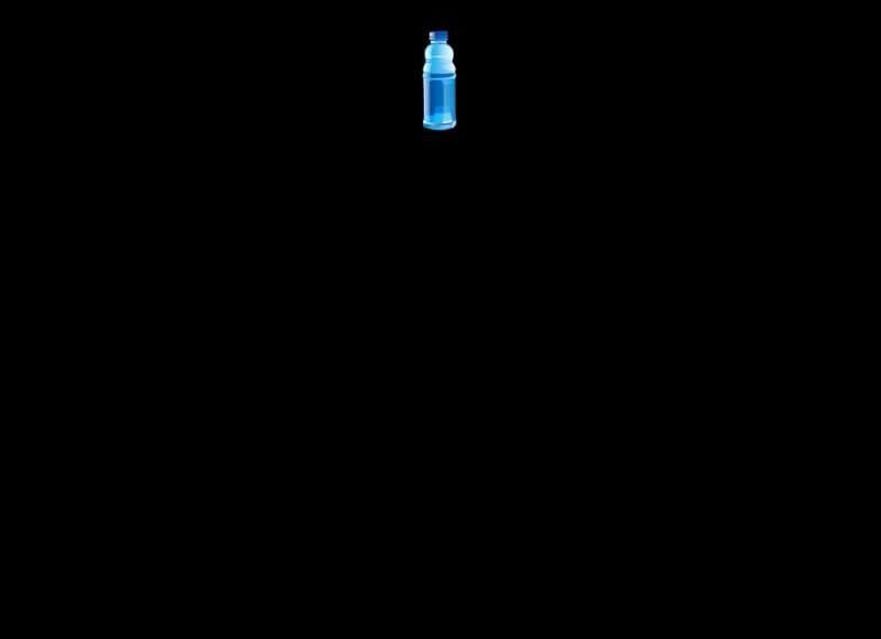 蓝色摇晃的矿泉水瓶flash动画素材
