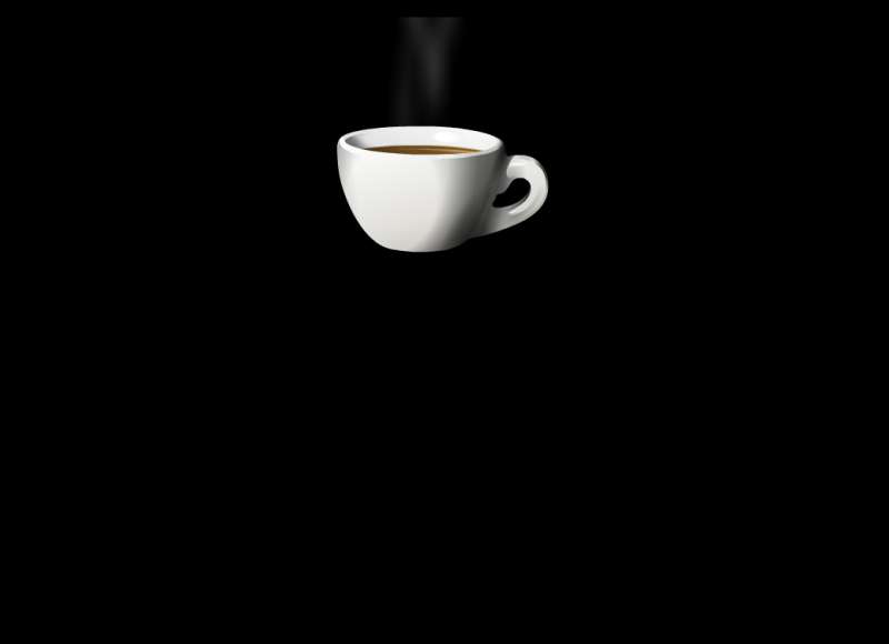 一杯充满热气的咖啡flash动画素材