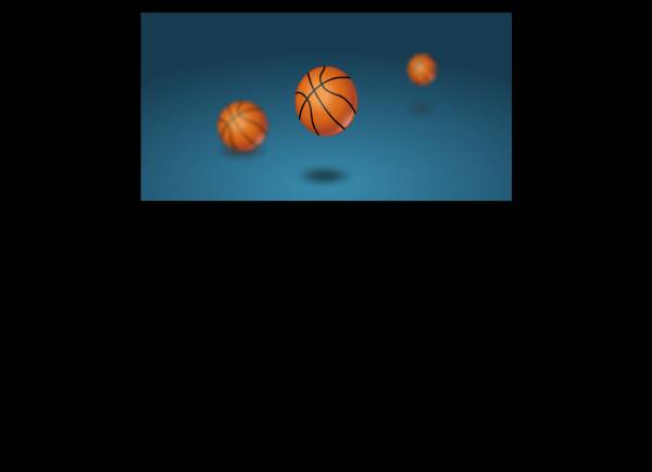 弹起的篮球flash动画素材