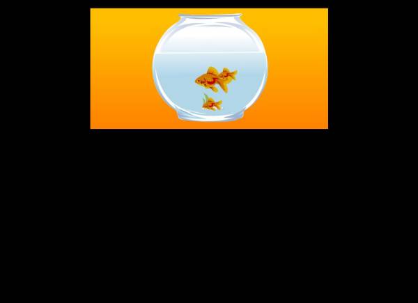 卡通鱼缸里游动的金鱼flash动画素材