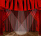 红色漂亮的舞台幕布高清图片jpg下载