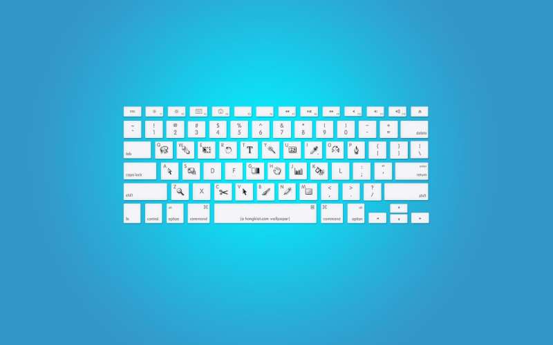 photoshop快捷键键盘设计ui灰色简单的ps快捷键键盘psd素材下载