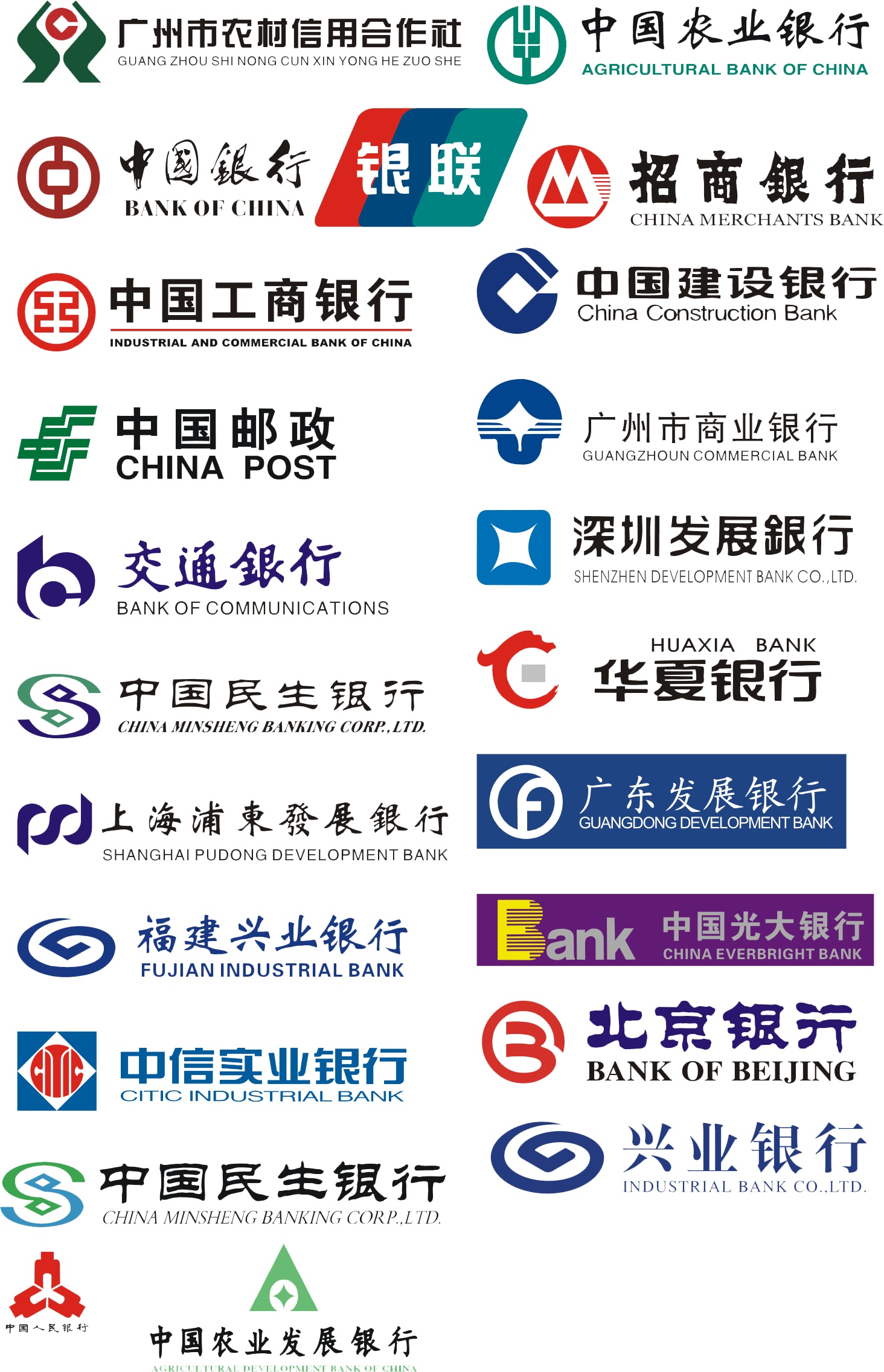 中國各大銀行logo素材_各大銀行logo下載