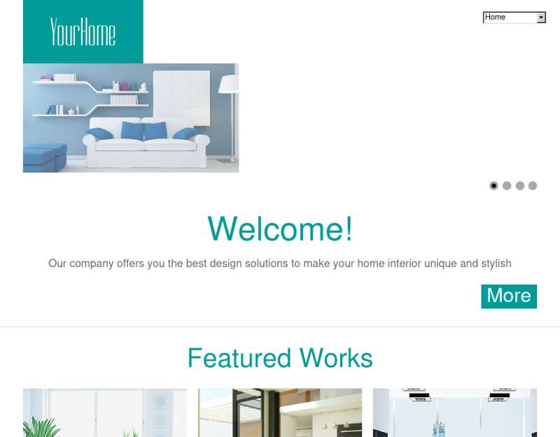 简单的室内装修设计公司网站静态模板