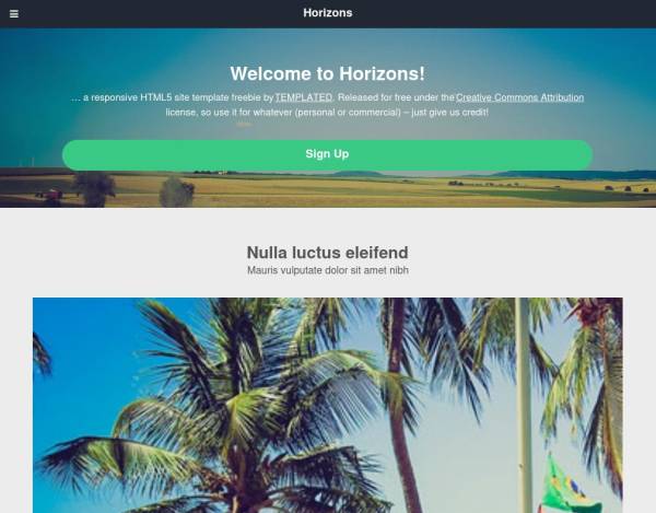 手机+电脑自适应全屏网站模板