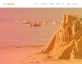 html5简洁大气的国外旅游网站动画模板下载