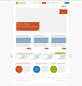 灰白色的设计公司网站首页界面设计PSD素材