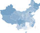 蓝色的中国地图矢量素材ai素材下载