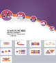 紫色简单的商业团队合作PPT模板下载