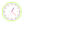 html5 canvas简洁的圆形时钟表特效