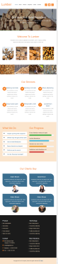 橙色简洁的木材公司网站模板html整站