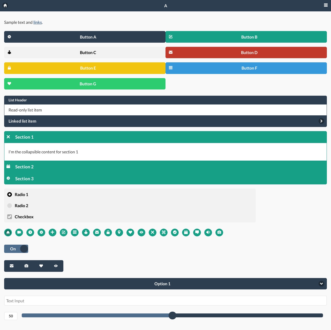 jquery mobile手机端网页样式与布局代码
