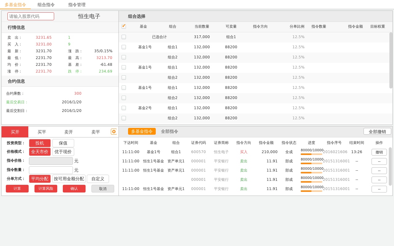 jQuery股票基金交易多個選項卡tab切換效果
