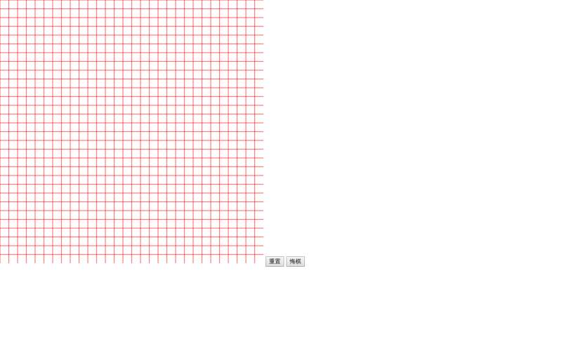 html5 canvas简单的五子棋小游戏代码
