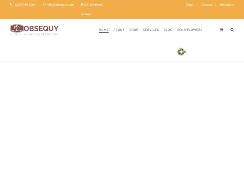 橙色的国外养老院网站响应式页面模板