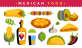 美味可口的墨西哥食物食品图标素材下载
