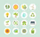 16款绿色生态环保图标大全AI素材
