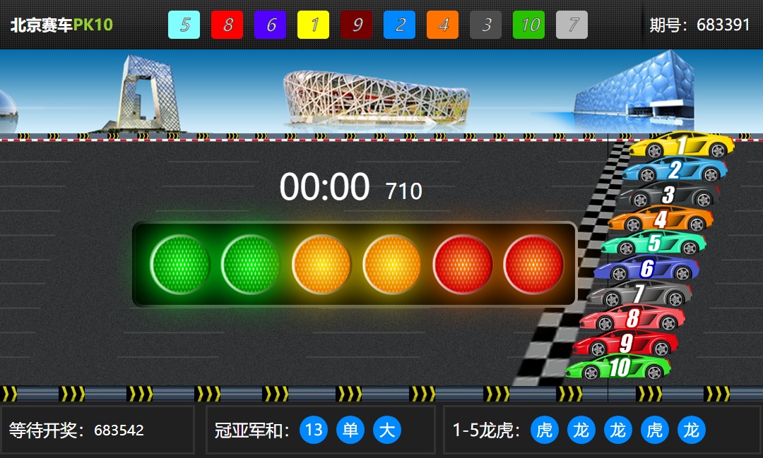 html5北京賽車比賽開獎游戲源碼