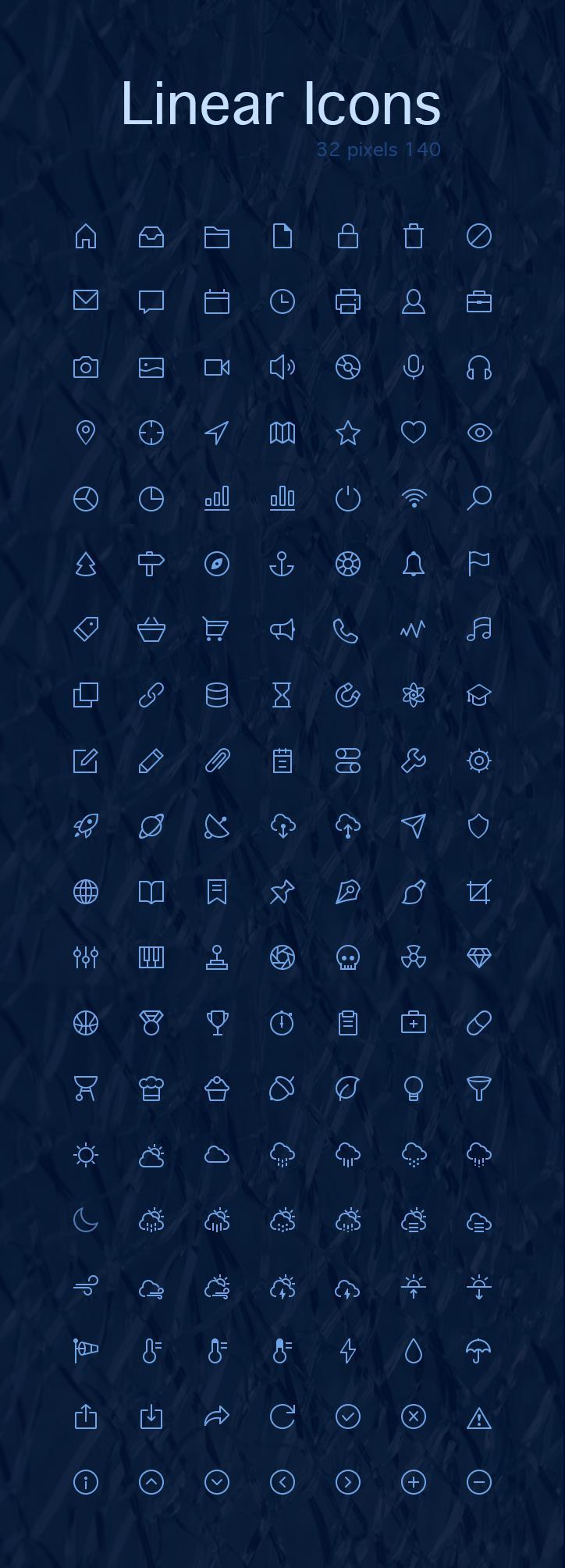 白色線性的ios風(fēng)格手機(jī)界面圖標(biāo)大全素材