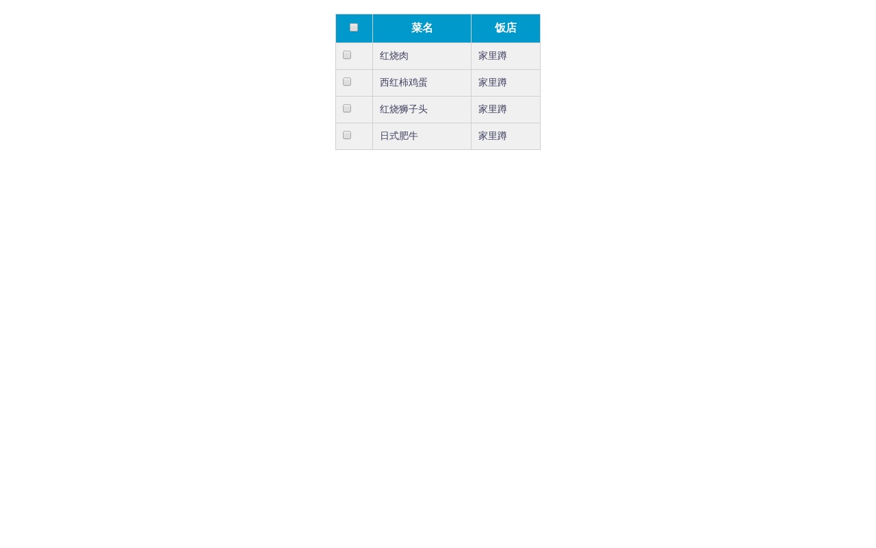 原生JS簡(jiǎn)單的表格列表全選反選代碼