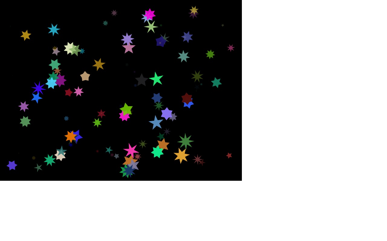 html5 canvas模擬滿天星空背景動(dòng)畫特效