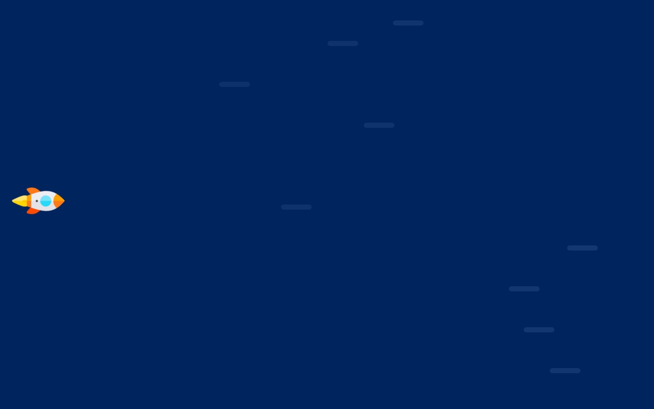 css3火箭橫線元素特效