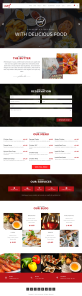红色宽屏的餐饮美食行业网站html模板