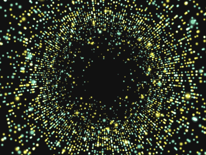 html5 3D粒子时光隧道动效